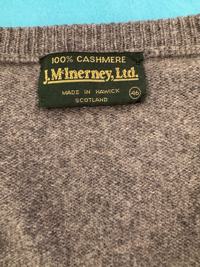 J.McInerney 100% Cashmere Argyle Sweater (46)