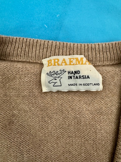 Braemar 100% Cashmere Intarsia Sweater (46)